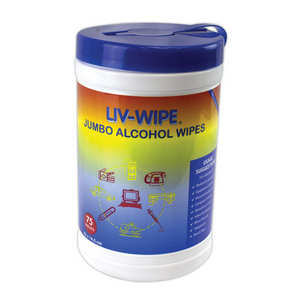 Liv-Wipe 70 percent alcohol wipe