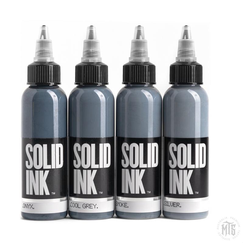 Solid Ink OPAQUE GREY SET-tattoo ink-Solid Ink-1oz-Melbourne Tattoo Supplies