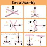 Pink Portable Workstation Tray