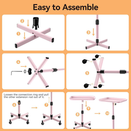 Pink Portable Workstation Tray