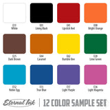 12 Color Sample Set - Eternal Ink-tattoo ink-Eternal Ink-Melbourne Tattoo Supplies