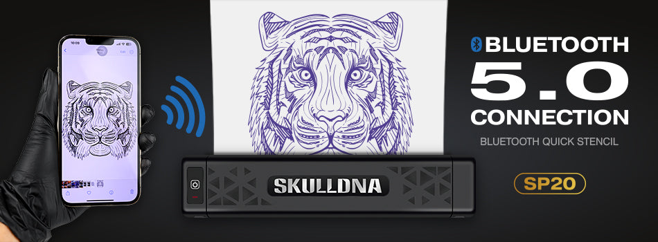 SKULLDNA Bluetooth stencil printer