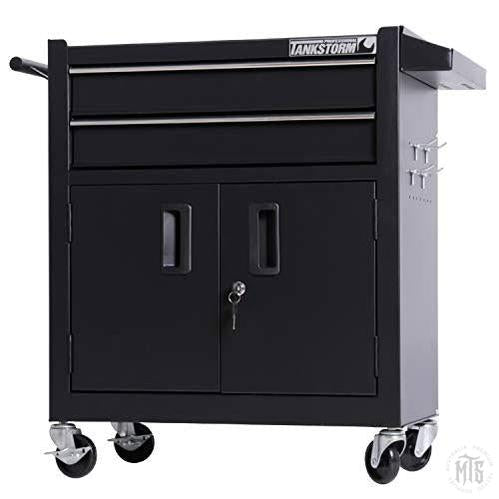 2 Drawer, 2 Door trolley - Tankstorm-Furniture-Generic-Melbourne Tattoo Supplies
