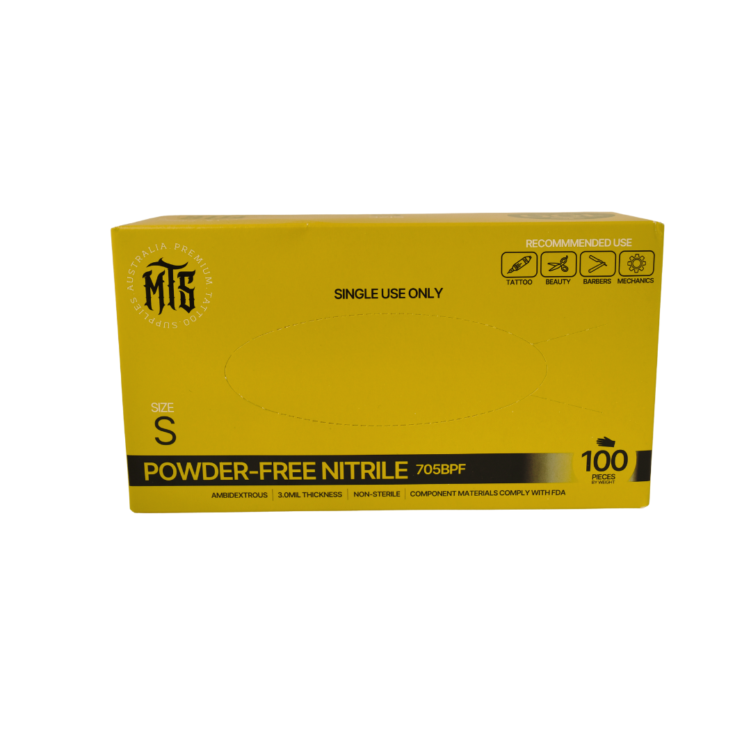 MTS Black Nitrile Gloves