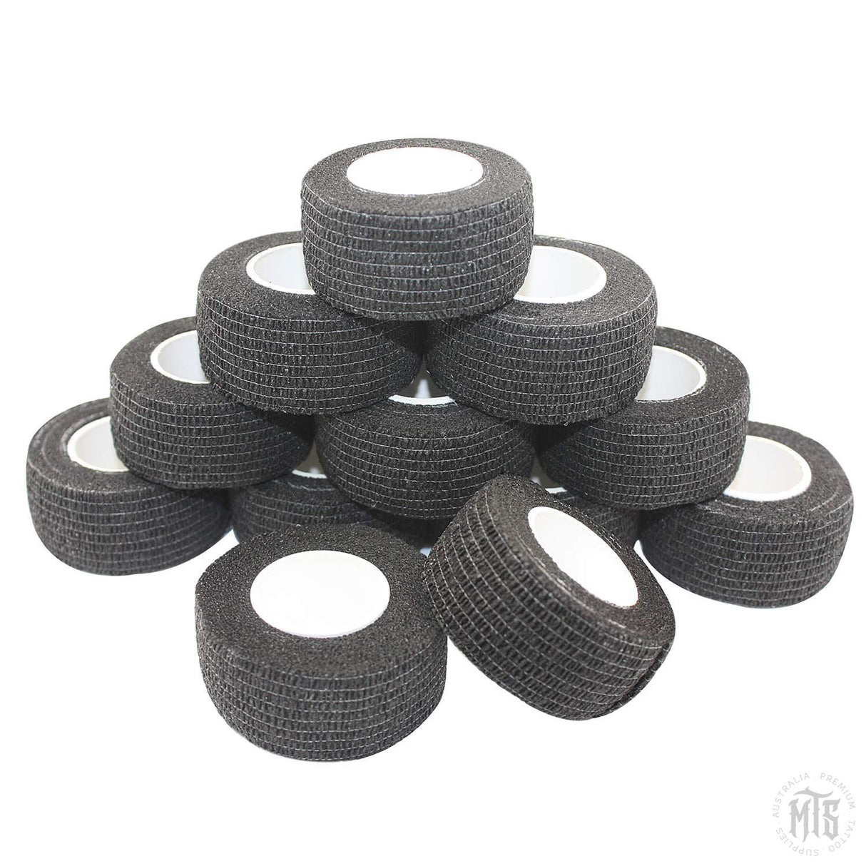 2.5cm Cohesive Bandage - Coflex Tape - Grip Tape-Consumables-Generic-single-Black-Melbourne Tattoo Supplies