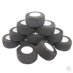 2.5cm Cohesive Bandage - Coflex Tape - Grip Tape-Consumables-Generic-single-Black-Melbourne Tattoo Supplies