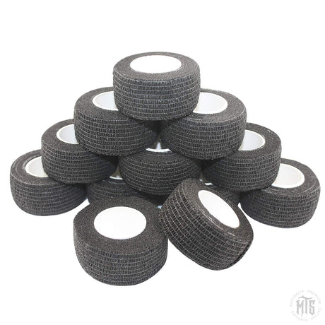 2.5cm Cohesive Bandage - Coflex Tape - Grip Tape-Consumables-Generic-single-Black-Melbourne Tattoo Supplies