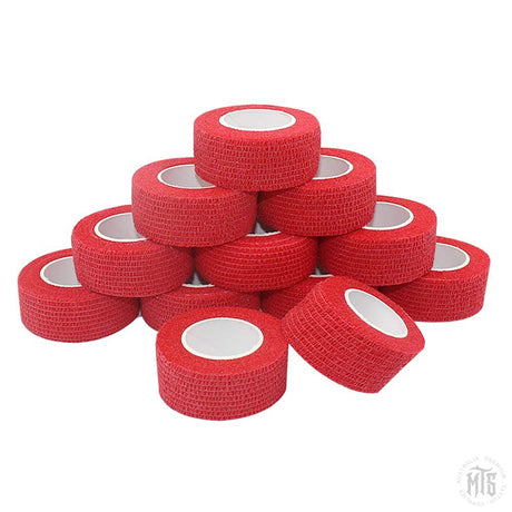 2.5cm Cohesive Bandage - Coflex Tape - Grip Tape-Consumables-Generic-single-Red-Melbourne Tattoo Supplies