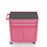 PINK 2 Drawer, 2 Door trolley