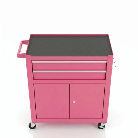 PINK 2 Drawer, 2 Door trolley