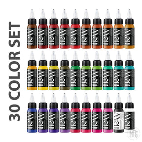 30 Color set - Raw-tattoo ink-Raw Pigments-1oz-Melbourne Tattoo Supplies