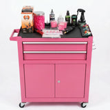 PINK 2 Drawer, 2 Door trolley
