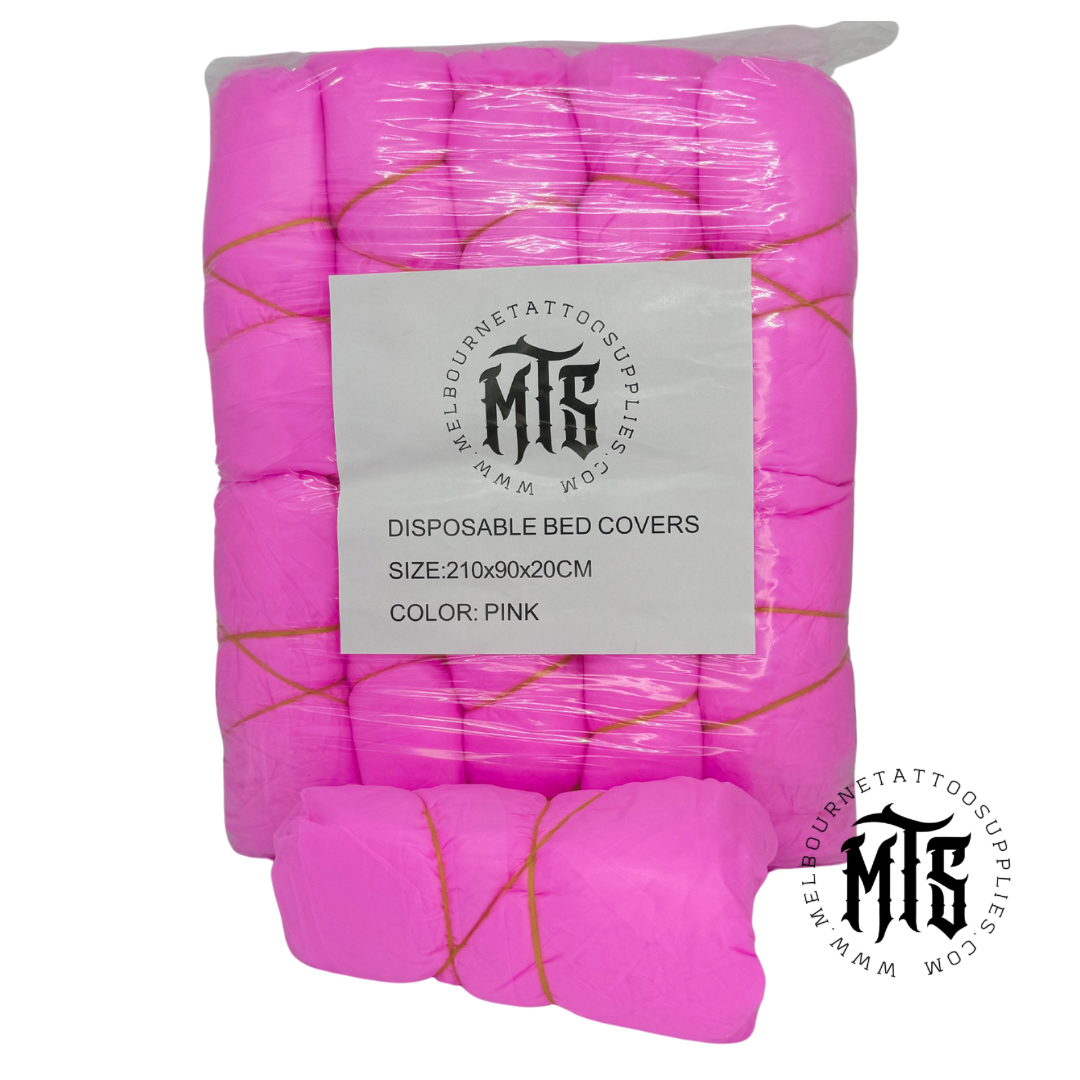 Disposable fitted bed covers - Pink