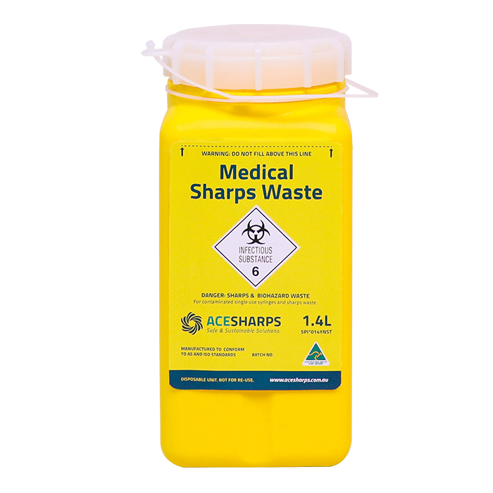 1.4L Medical Sharps Container