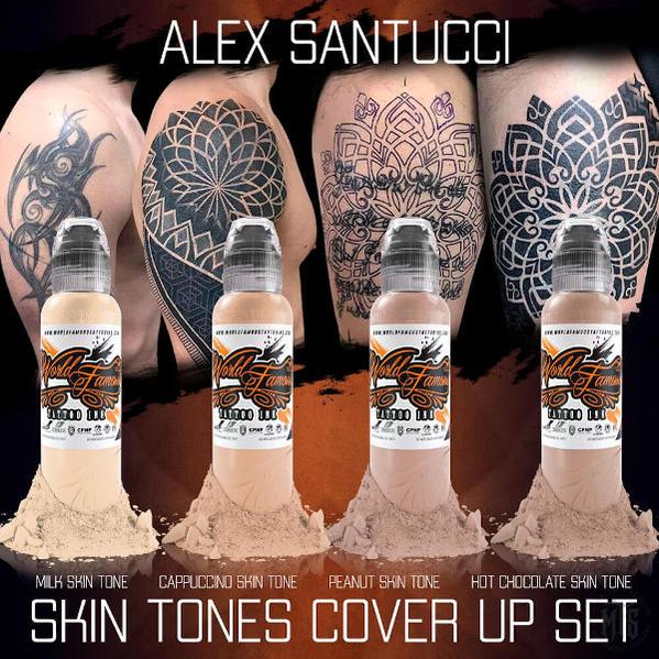 ALEX SANTUCCI Skin Tones Cover Up Set - World Famous-tattoo ink-World Famous-Melbourne Tattoo Supplies