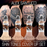 ALEX SANTUCCI Skin Tones Cover Up Set - World Famous-tattoo ink-World Famous-Melbourne Tattoo Supplies