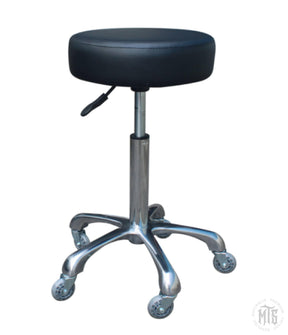Abbey Luxe Stool Black ST01LP-Furniture-HBA-Melbourne Tattoo Supplies
