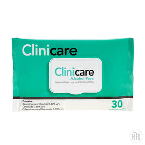Alcohol Free Wipes - Clinicare-Consumables-Clinicare-30 Pack-Melbourne Tattoo Supplies