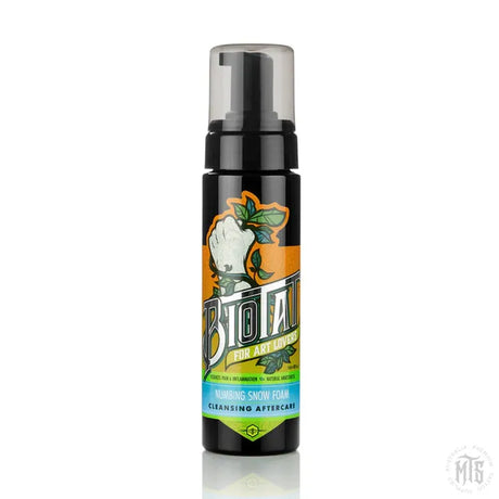 BIOTAT NATURAL NUMBING SNOW FOAM AFTERCARE CLEANSER-Consumables-BioTat-100ml-Melbourne Tattoo Supplies