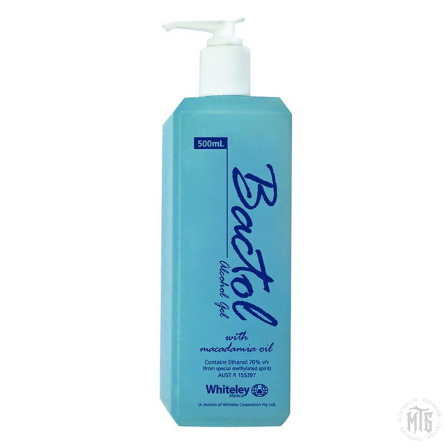Bactol Blue - Hand sanitiser-Consumables-Whiteley-500ml-Melbourne Tattoo Supplies