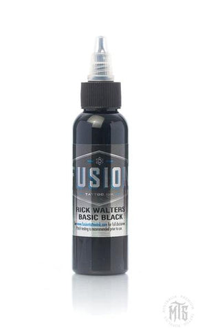 Basic Black - Rick Walters Series Fusion Ink-tattoo ink-Fusion Ink-Melbourne Tattoo Supplies