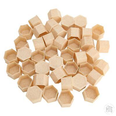 Bio degradable Eco Ink Cups - Flat base hex caps-Consumables-Generic-10mm (1000)-Melbourne Tattoo Supplies
