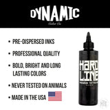 Black HardLine 8oz-tattoo ink-Dynamic-8oz-Melbourne Tattoo Supplies