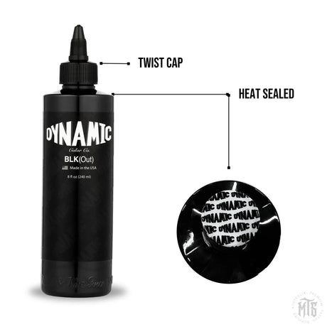 Blackout 8oz-tattoo ink-Dynamic-8oz-Melbourne Tattoo Supplies