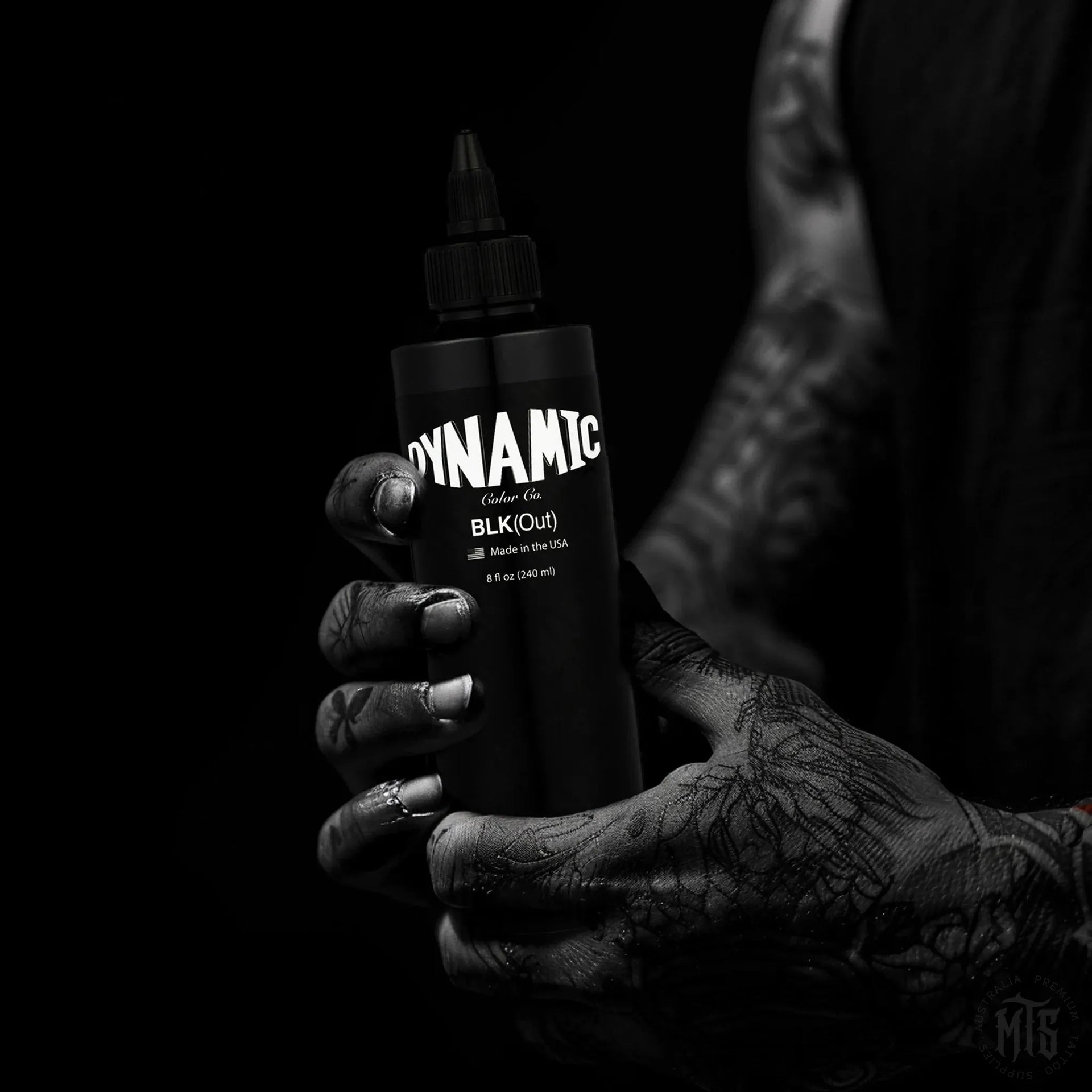 Blackout 8oz-tattoo ink-Dynamic-8oz-Melbourne Tattoo Supplies