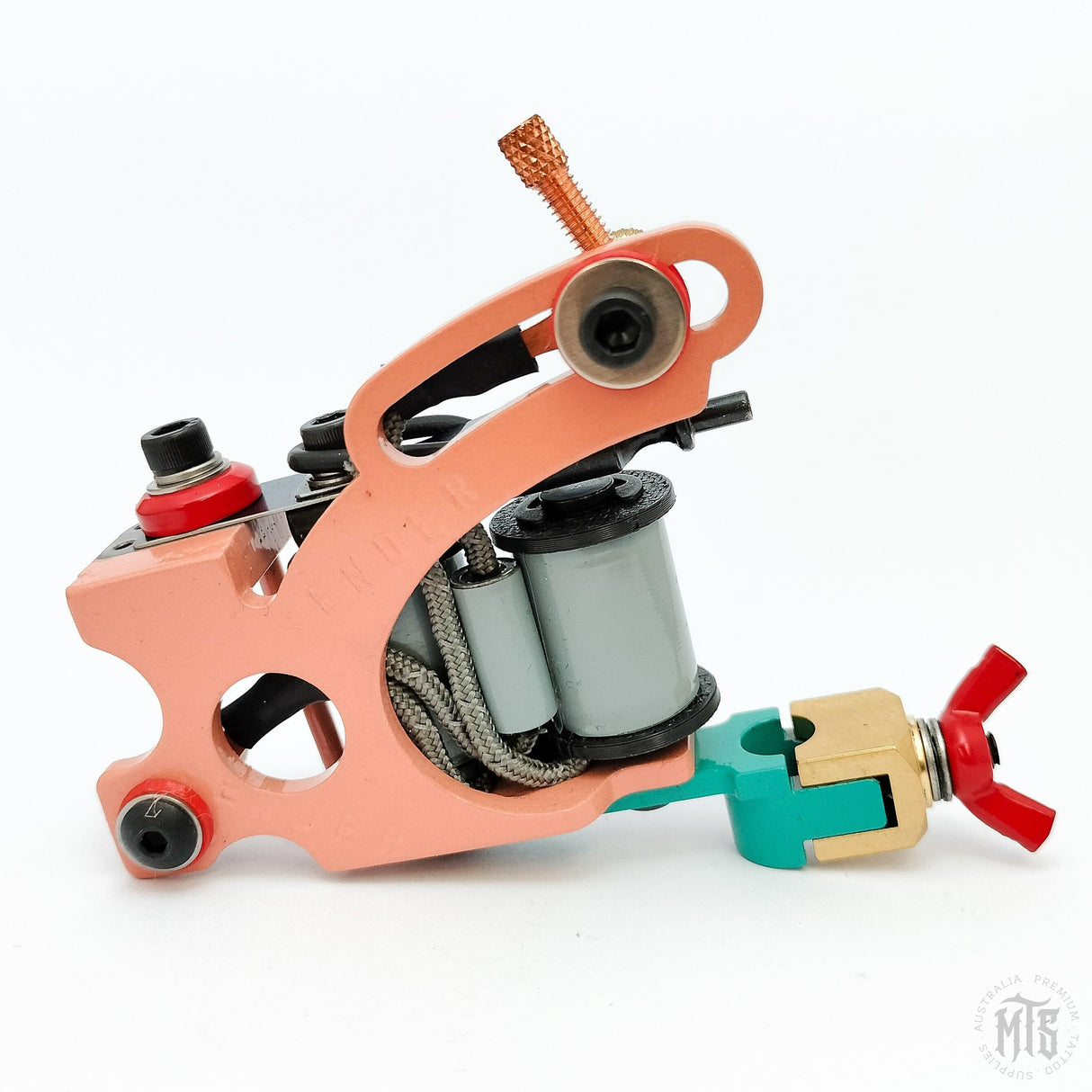 Braze-Up "Skele-Matic" Dot Whipper - Peach/Grey - MARK SENDER-Tattooing Machines-Mark Sender-Melbourne Tattoo Supplies