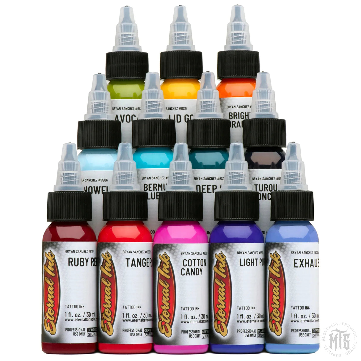 Bryan Sanchez M. Watercolor Ink Set-tattoo ink-Eternal Ink-Melbourne Tattoo Supplies