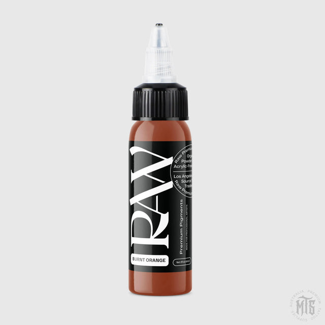 Burnt Orange - RAW-tattoo ink-Raw Pigments-1oz-Melbourne Tattoo Supplies