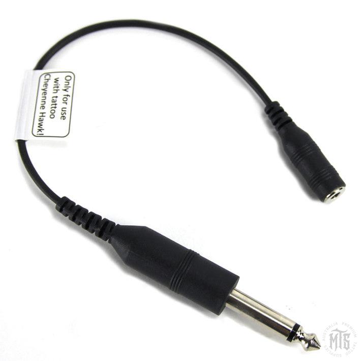 Cheyenne Adapter Cable - 6.3mm Jack plug to 3.5mm Straight Jack RCA-Tattoo Supplies-Cheyenne-Melbourne Tattoo Supplies