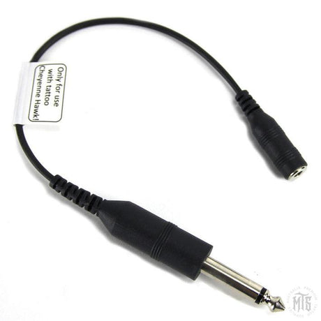 Cheyenne Adapter Cable - 6.3mm Jack plug to 3.5mm Straight Jack RCA-Tattoo Supplies-Cheyenne-Melbourne Tattoo Supplies