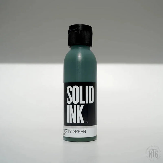 DIRTY GREEN - SOLID INK OLD PIGMENTS - 2OZ-tattoo ink-Solid Ink-Melbourne Tattoo Supplies