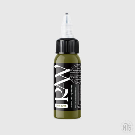 Dark Olive - RAW-tattoo ink-Raw Pigments-1oz-Melbourne Tattoo Supplies