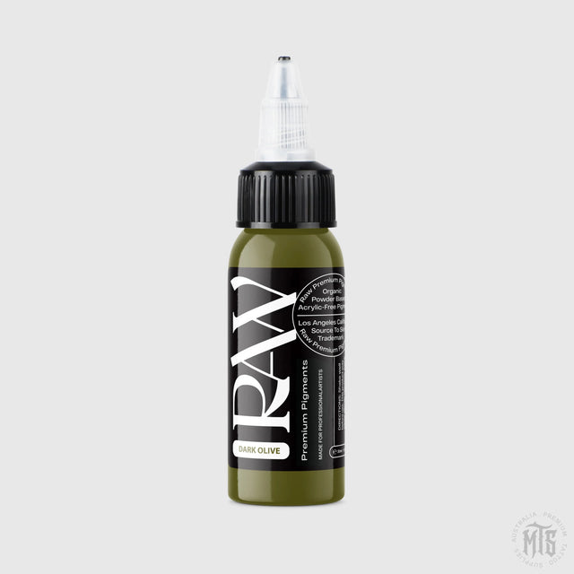 Dark Olive - RAW-tattoo ink-Raw Pigments-1oz-Melbourne Tattoo Supplies