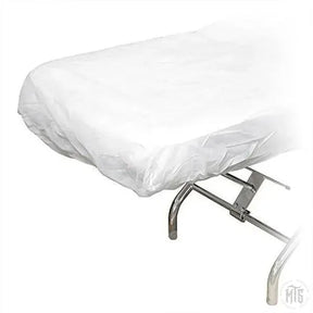 Disposable Fitted Bed Cover - White-Consumables-Caronlab-Pack of 10-Melbourne Tattoo Supplies