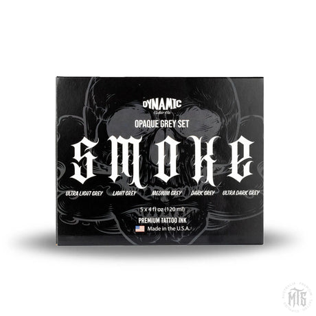 Dynamic Smoke Opaque Grey ink set-tattoo ink-Dynamic-1oz-Melbourne Tattoo Supplies