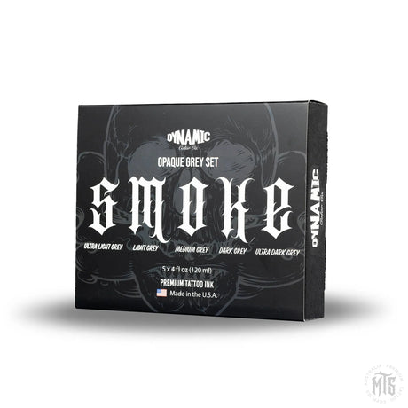 Dynamic Smoke Opaque Grey ink set-tattoo ink-Dynamic-1oz-Melbourne Tattoo Supplies