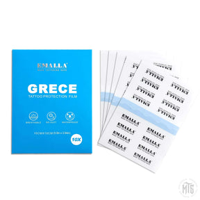 EMALLA Grece Tattoo Protection Film-Consumables-Emalla-Sheets (10 Pack 15cm x 10cm)-Melbourne Tattoo Supplies