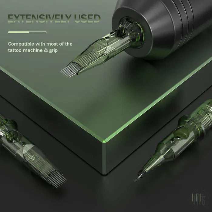 EZ INKIN REVO - CURVED MAGNUM-Tattoo Needles-EZ-12 / .35mm-17CM-Melbourne Tattoo Supplies