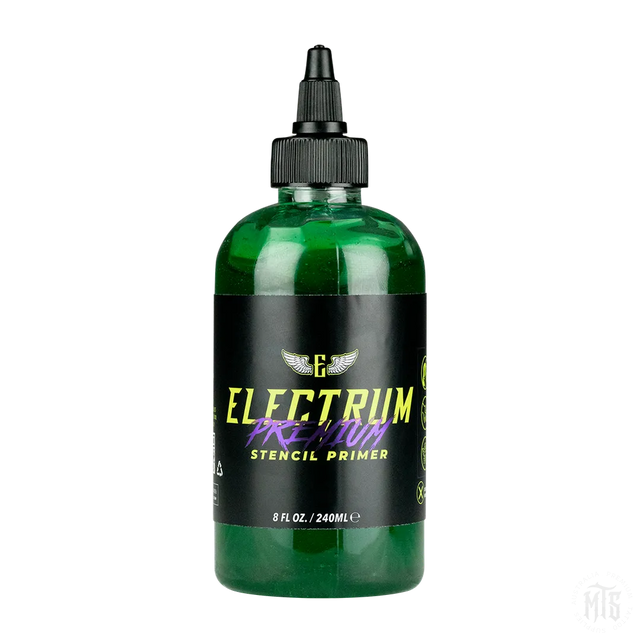 Electrum Premium tattoo Stencil Primer (green)-Consumables-Electrum-8oz-Melbourne Tattoo Supplies