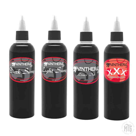 Essential Black Set - Panthera-tattoo ink-Panthera-30ml-Melbourne Tattoo Supplies