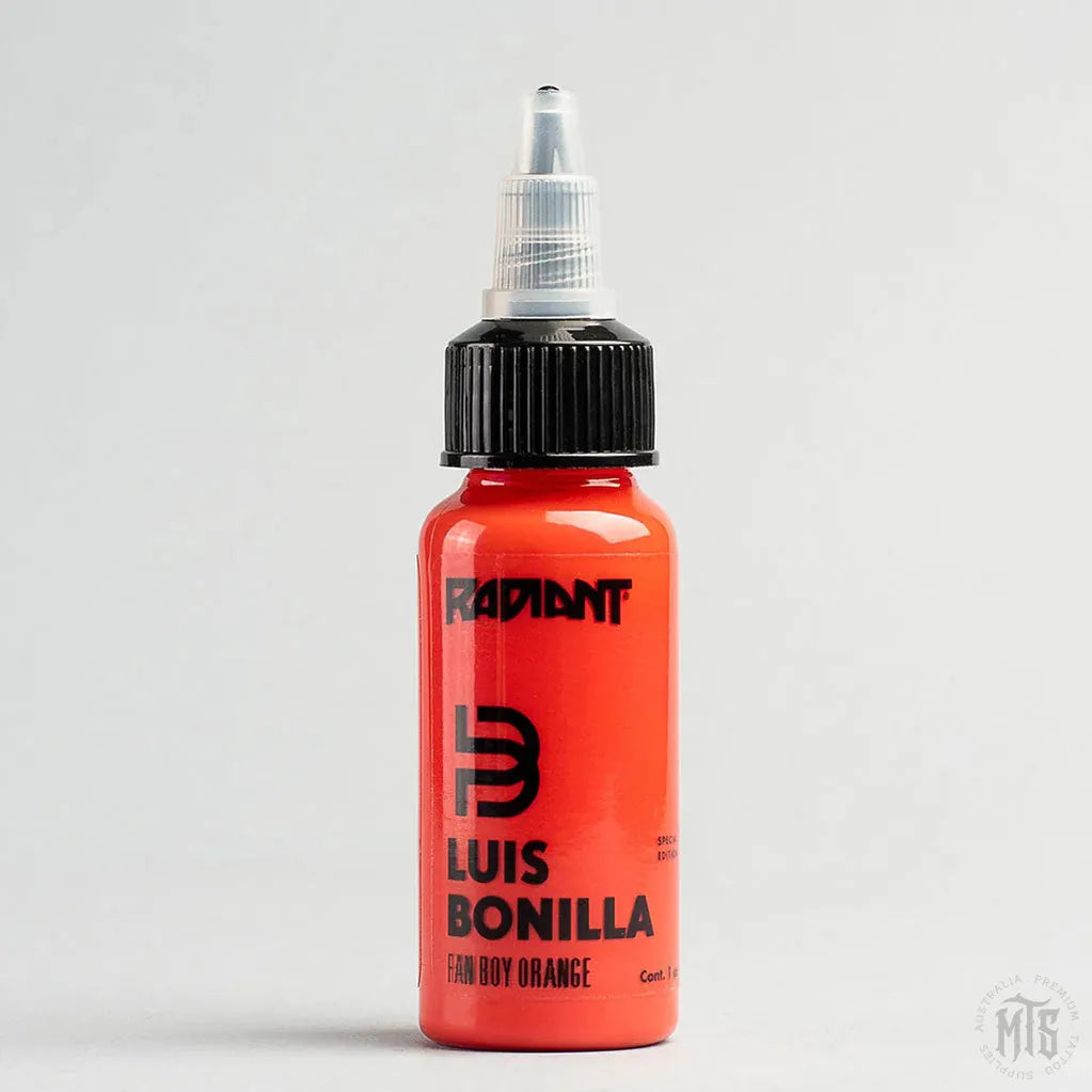 FAN BOY ORANGE - RADIANT LUIS BONILLA SERIES-tattoo ink-Radiant Ink-Melbourne Tattoo Supplies