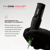 FK Irons ONE Adjust Wireless Tattoo Machine-Tattooing Machines-FK Irons-Melbourne Tattoo Supplies
