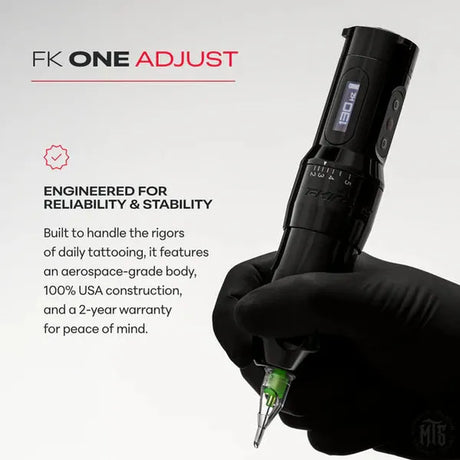FK Irons ONE Adjust Wireless Tattoo Machine-Tattooing Machines-FK Irons-Melbourne Tattoo Supplies