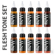 Flesh Set - Raw-tattoo ink-Raw Pigments-1oz-Melbourne Tattoo Supplies