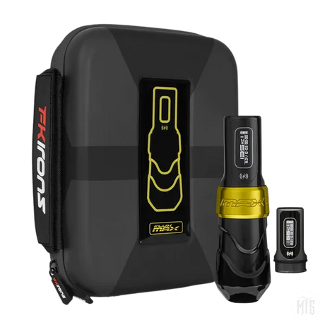 Flux Max Wireless Tattoo Machine - FK Irons-Tattooing Machines-FK Irons-Gold Stealth-4.0mm-1 Battery-Melbourne Tattoo Supplies