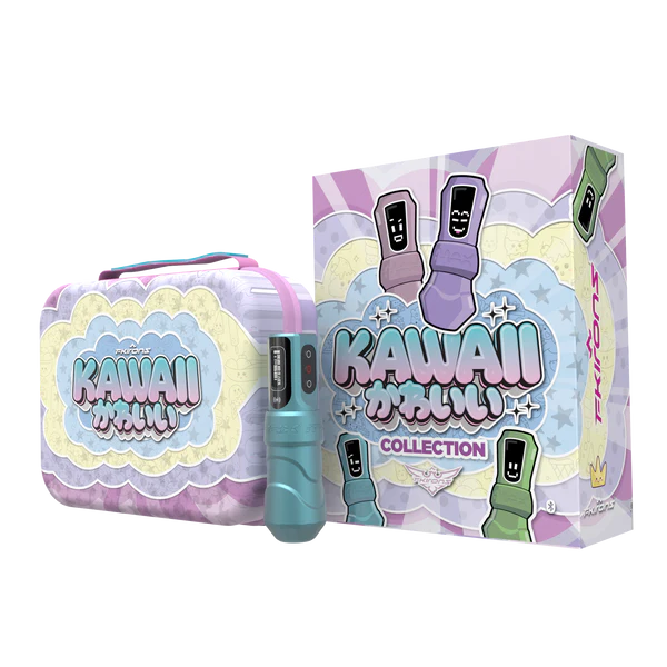 Flux Max Limited Edition Kawaii w/ 2 PowerBolt II Wireless Tattoo Machine - F.K Irons